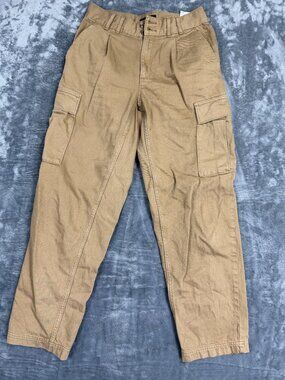 Banana Republic Womens Tan Utility Cargo Pants Size 26/2 Regular